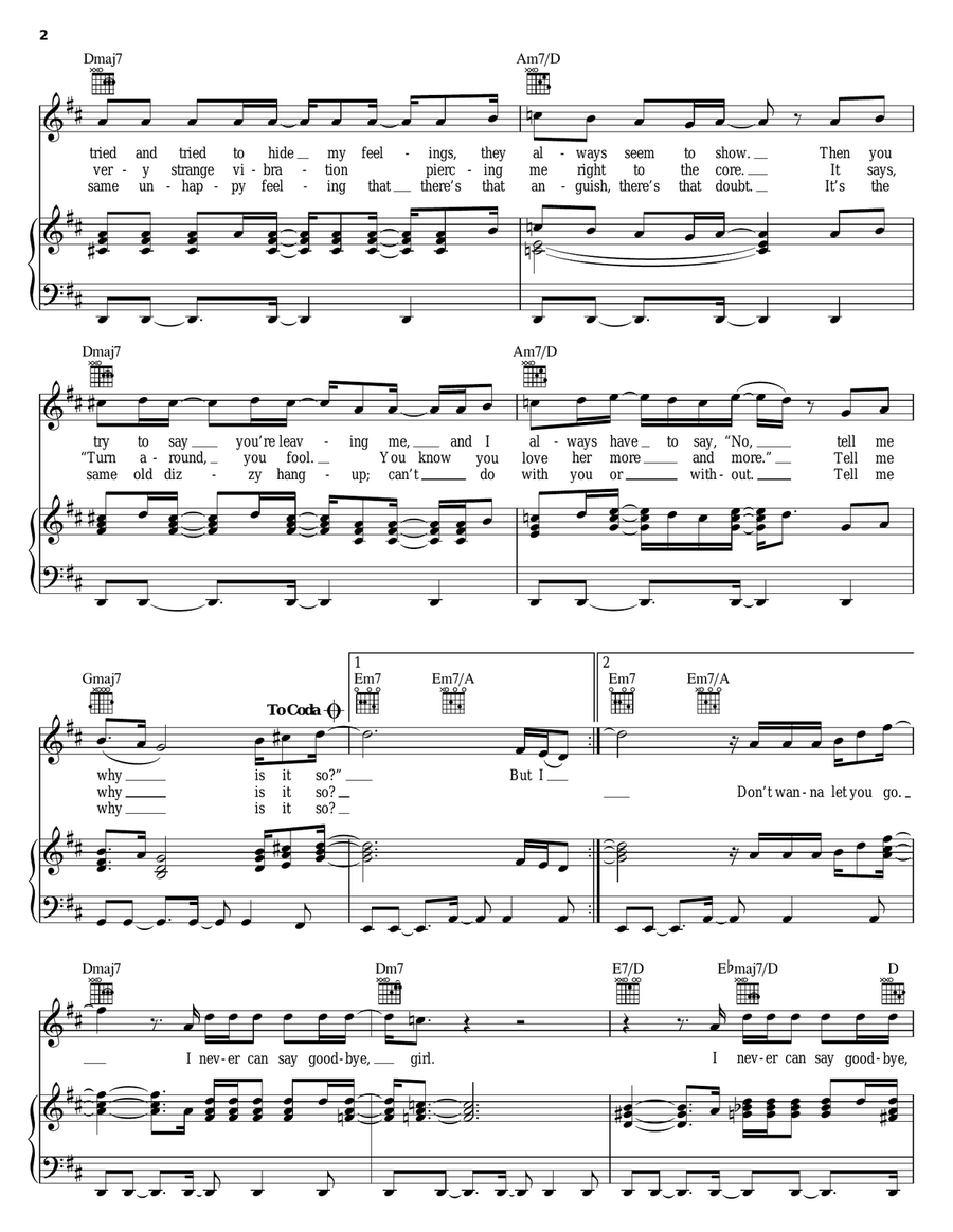 Never Can Say Goodbye Acoustic Guitar scores gallery preview page 2
