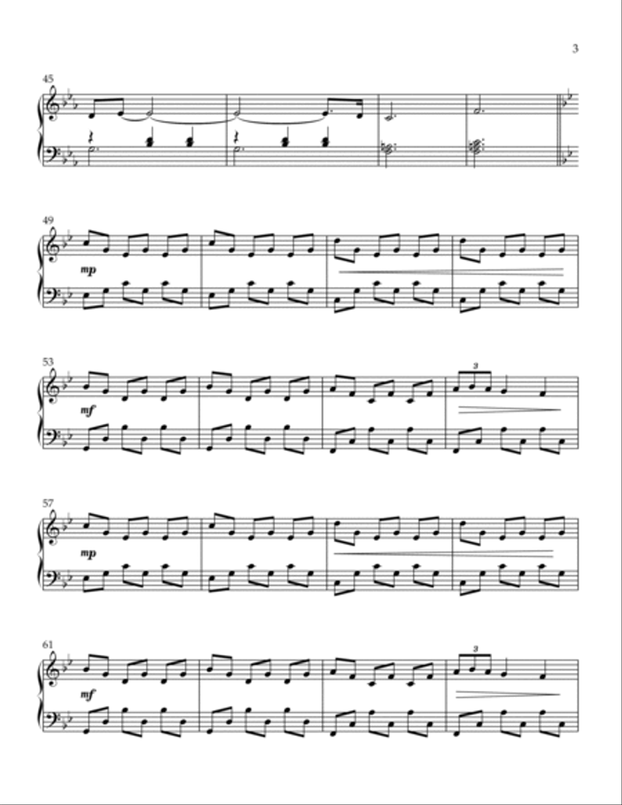 Sleeping Lotus Piano Solo scores gallery preview page 3