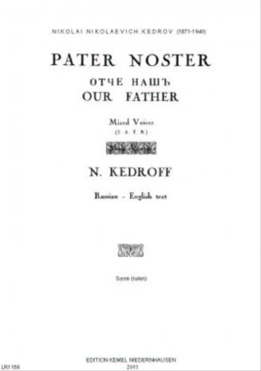 Pater noster = Otche nash' = 4-Part scores gallery preview page 1