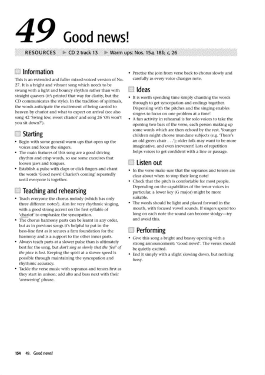 Voiceworks 1 4-Part scores gallery preview page 9