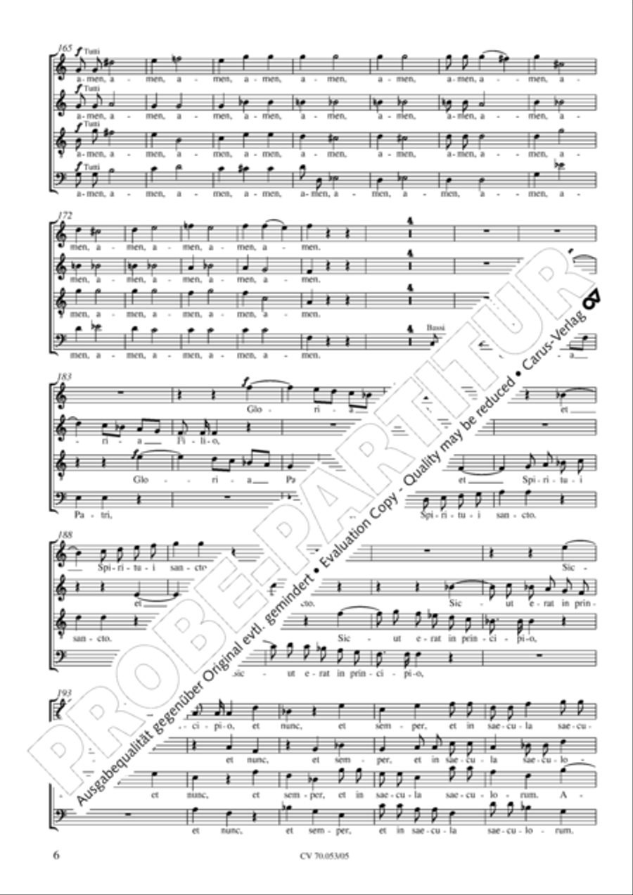 Magnificat in C major 4-Part scores gallery preview page 7