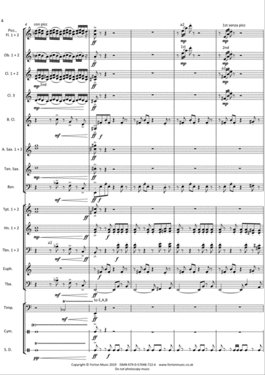 Huddersfield Overture Concert Band scores gallery preview page 4