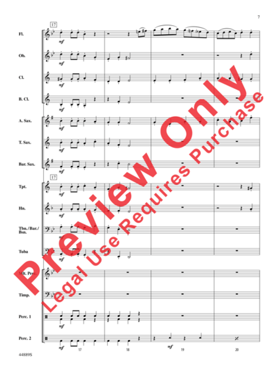 Three Miniature Nutcrackers Concert Band scores gallery preview page 7