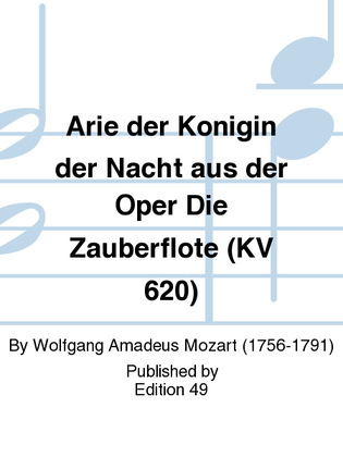 Book cover for Arie der Konigin der Nacht aus der Oper Die Zauberflote (KV 620)