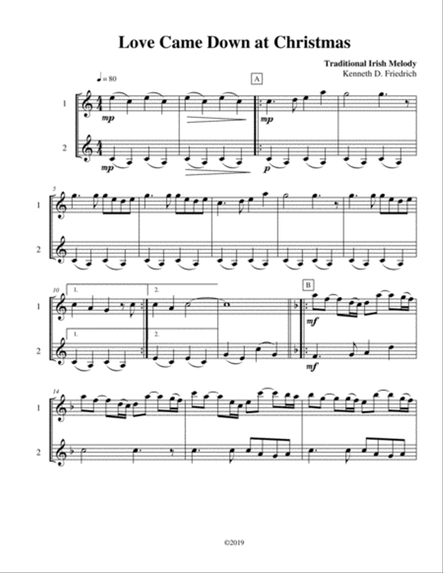 Seven Christmas Duets, Vol. 5 Woodwind Ensemble scores gallery preview page 3