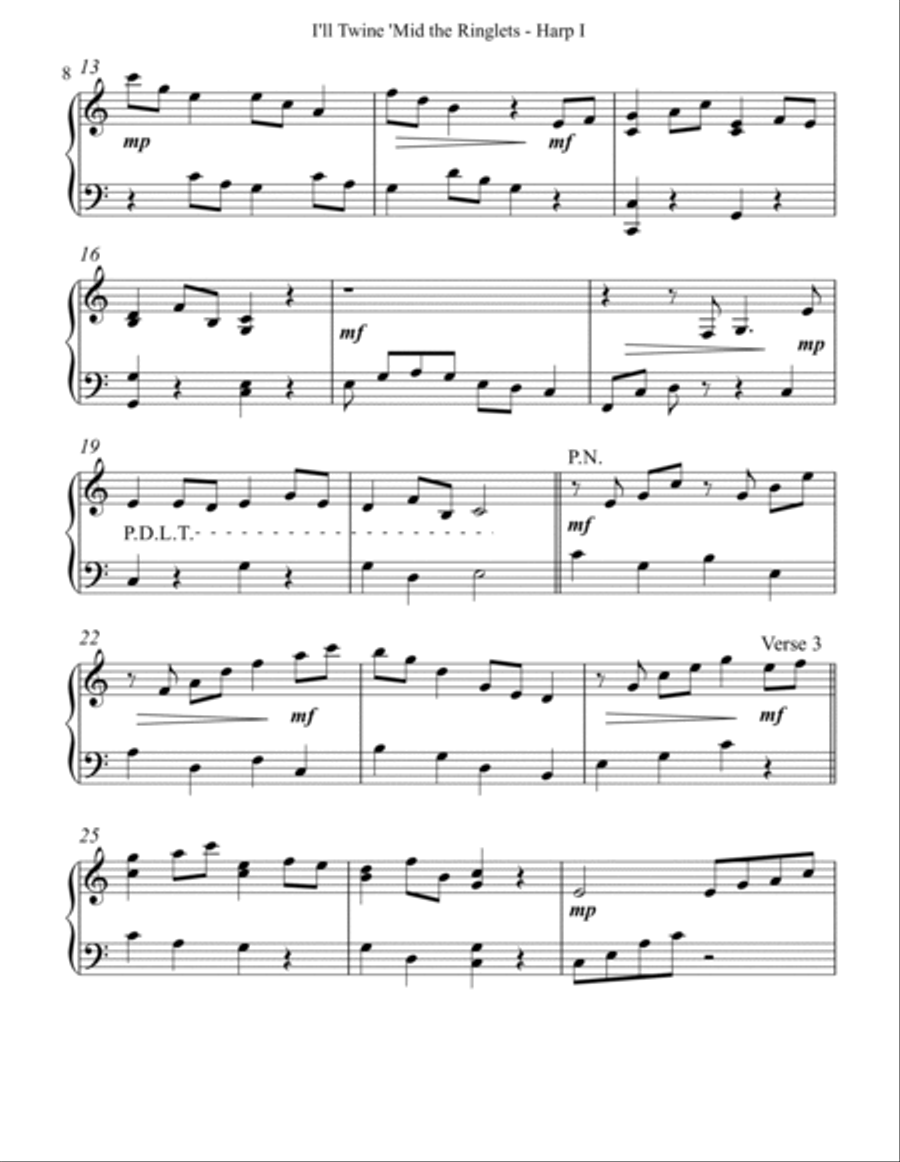 I'll Twine 'Mid the Ringlets, Harp I image number null