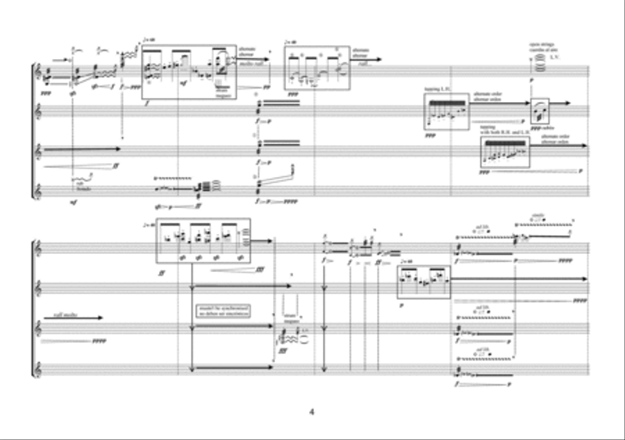 Tracto for Guitar Quartet Guitar Ensemble scores gallery preview page 3