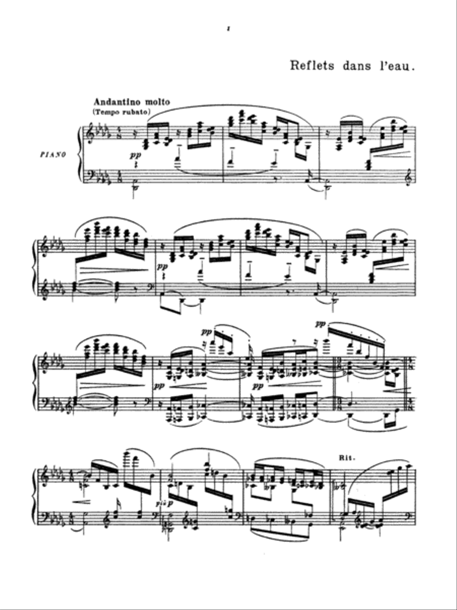 Reflets Dans L'eau Small Ensemble scores gallery preview page 4