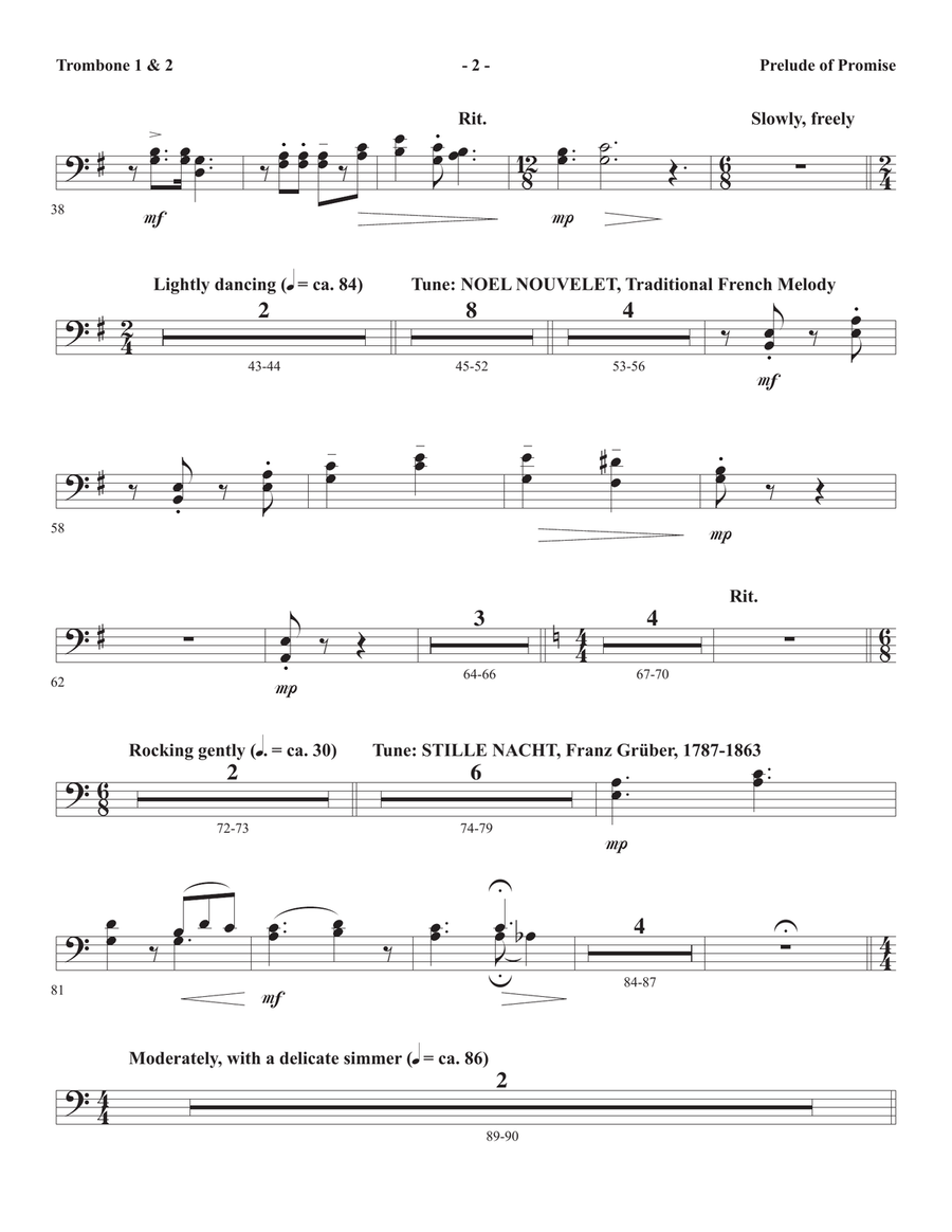 The Star Arising (A Cantata For Christmas) - Trombone 1 & 2 Choir scores gallery preview page 2