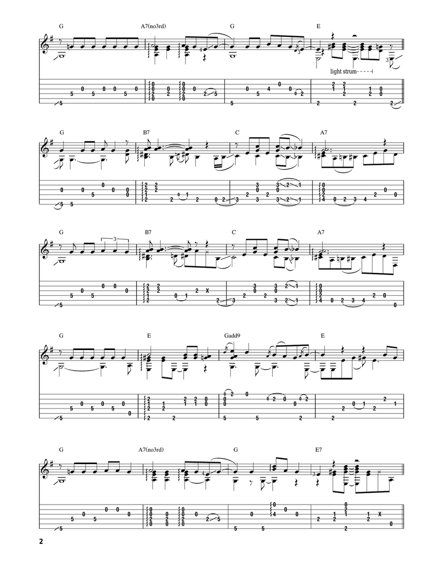(Sittin' On) The Dock Of The Bay Acoustic Guitar scores gallery preview page 2