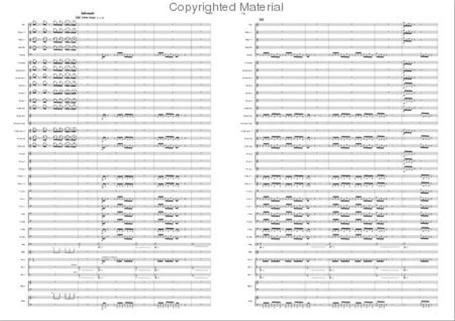 Variations on a Pentatonic Theme Concert Band scores gallery preview page 37