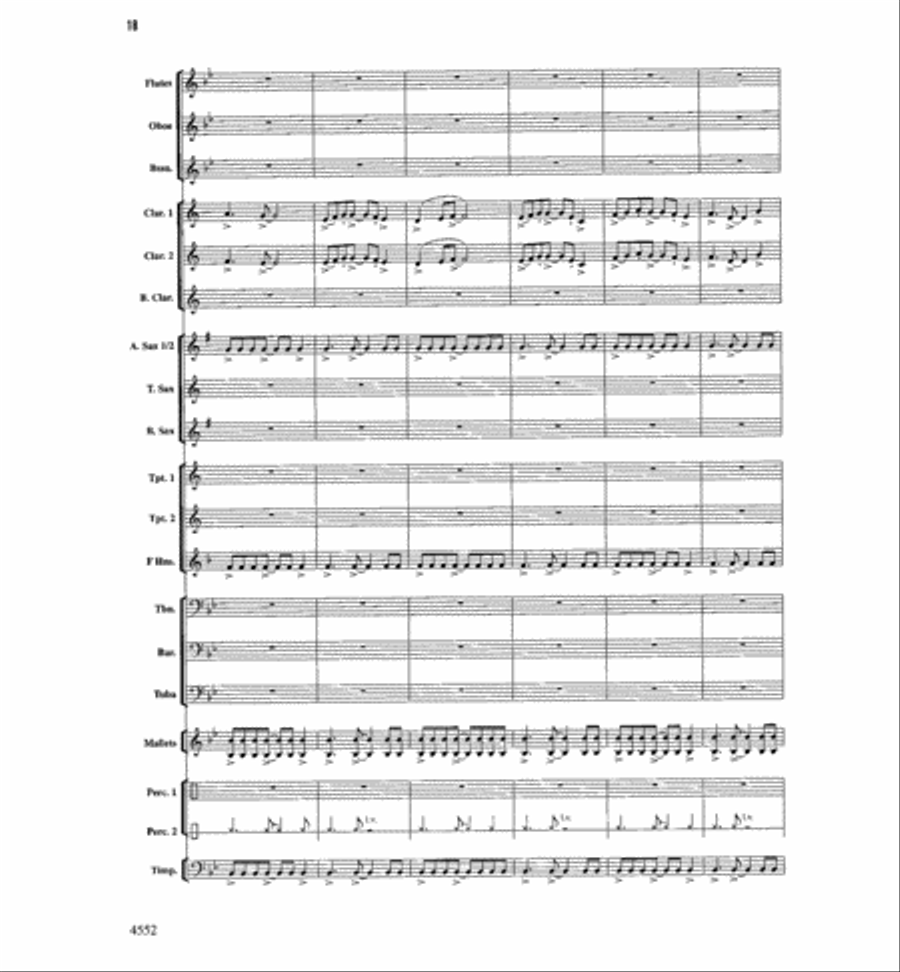 The Light Of Dawn Concert Band scores gallery preview page 17