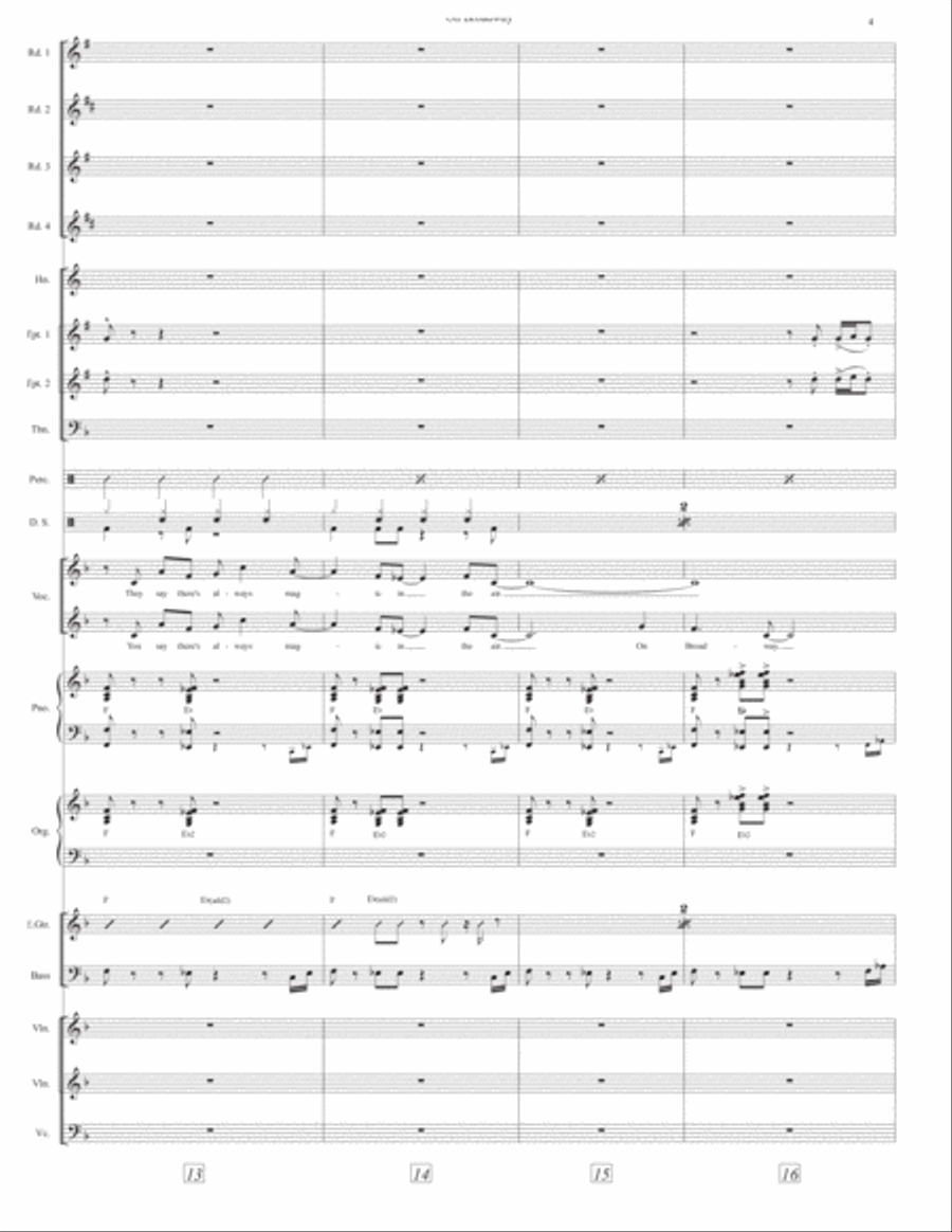 On Broadway Large Ensemble scores gallery preview page 5