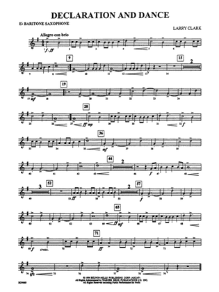 Declaration and Dance: E-flat Baritone Saxophone