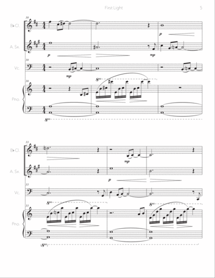First Light Small Ensemble scores gallery preview page 5