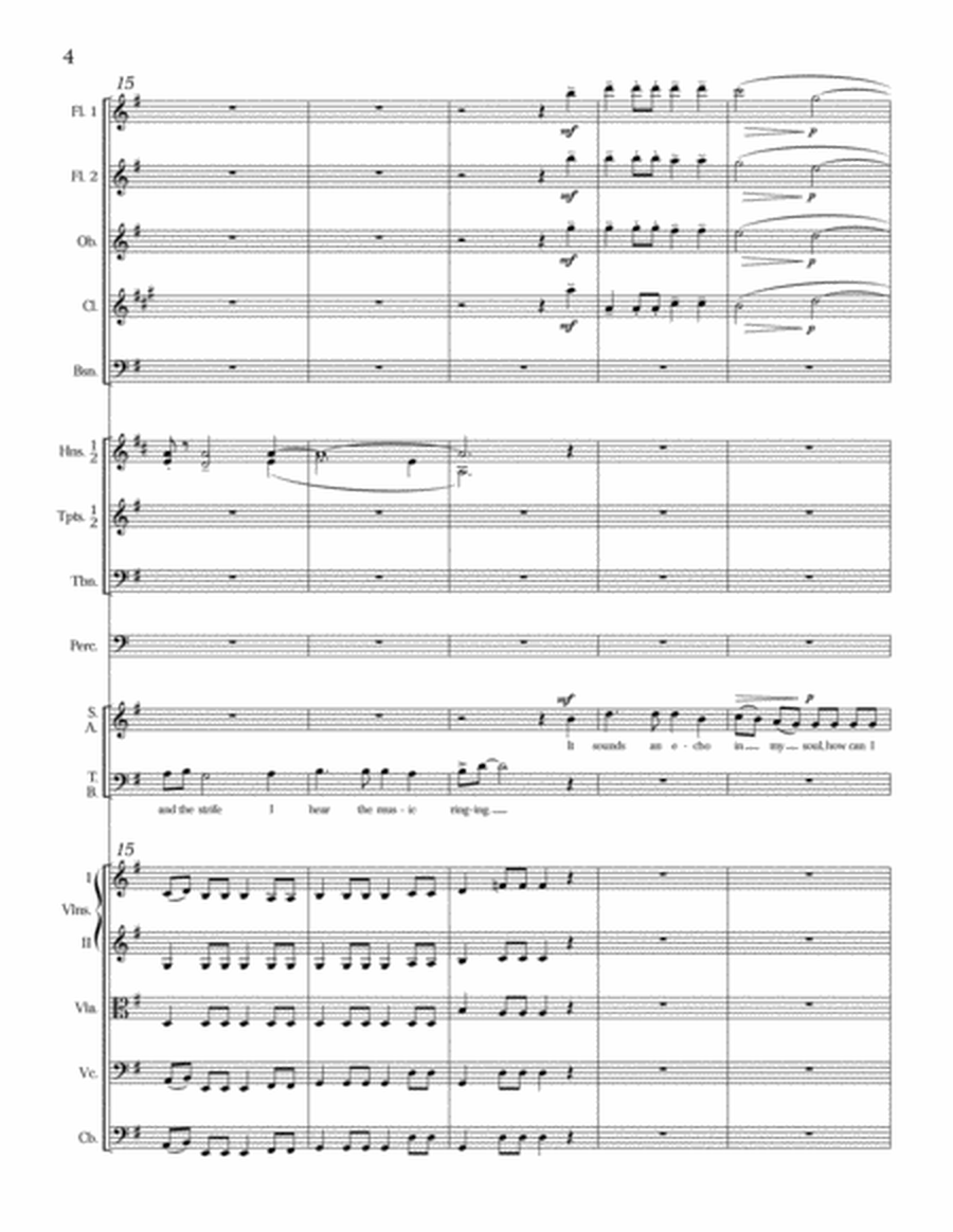 How Can I Keep from Singing? (Downloadable SATB Chamber Version Full Score)