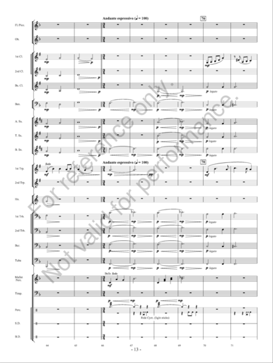 Fate of the Gods Fate of the Gods Concert Band scores gallery preview page 14