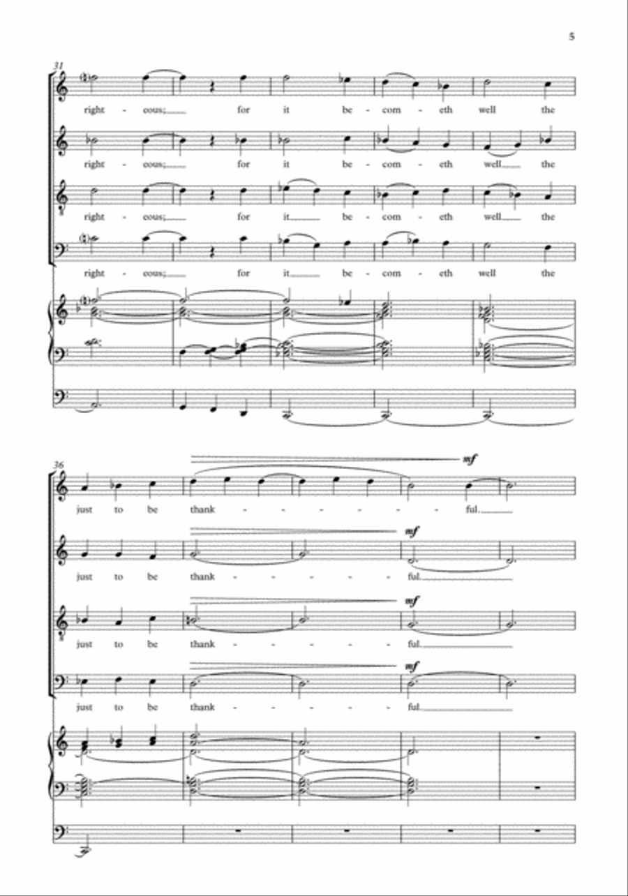 Rejoice in the Lord 4-Part scores gallery preview page 5