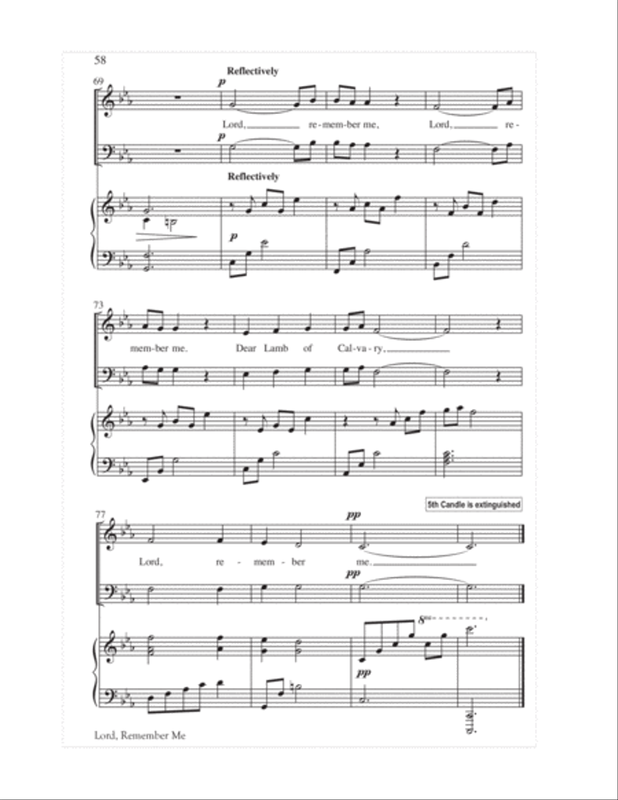 We Remember Calvary (SAB) 3-Part scores gallery preview page 61