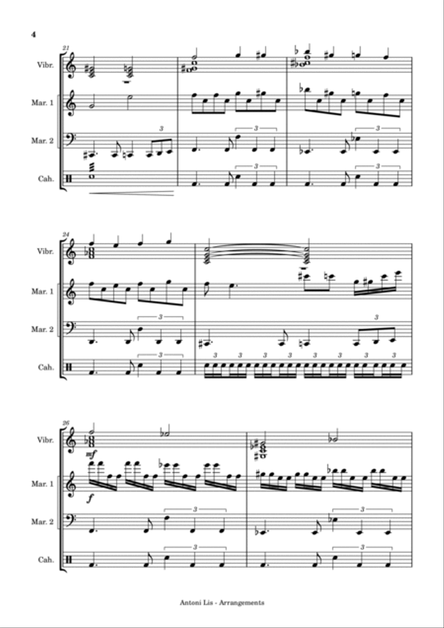 Paint It, Black Marimba scores gallery preview page 4