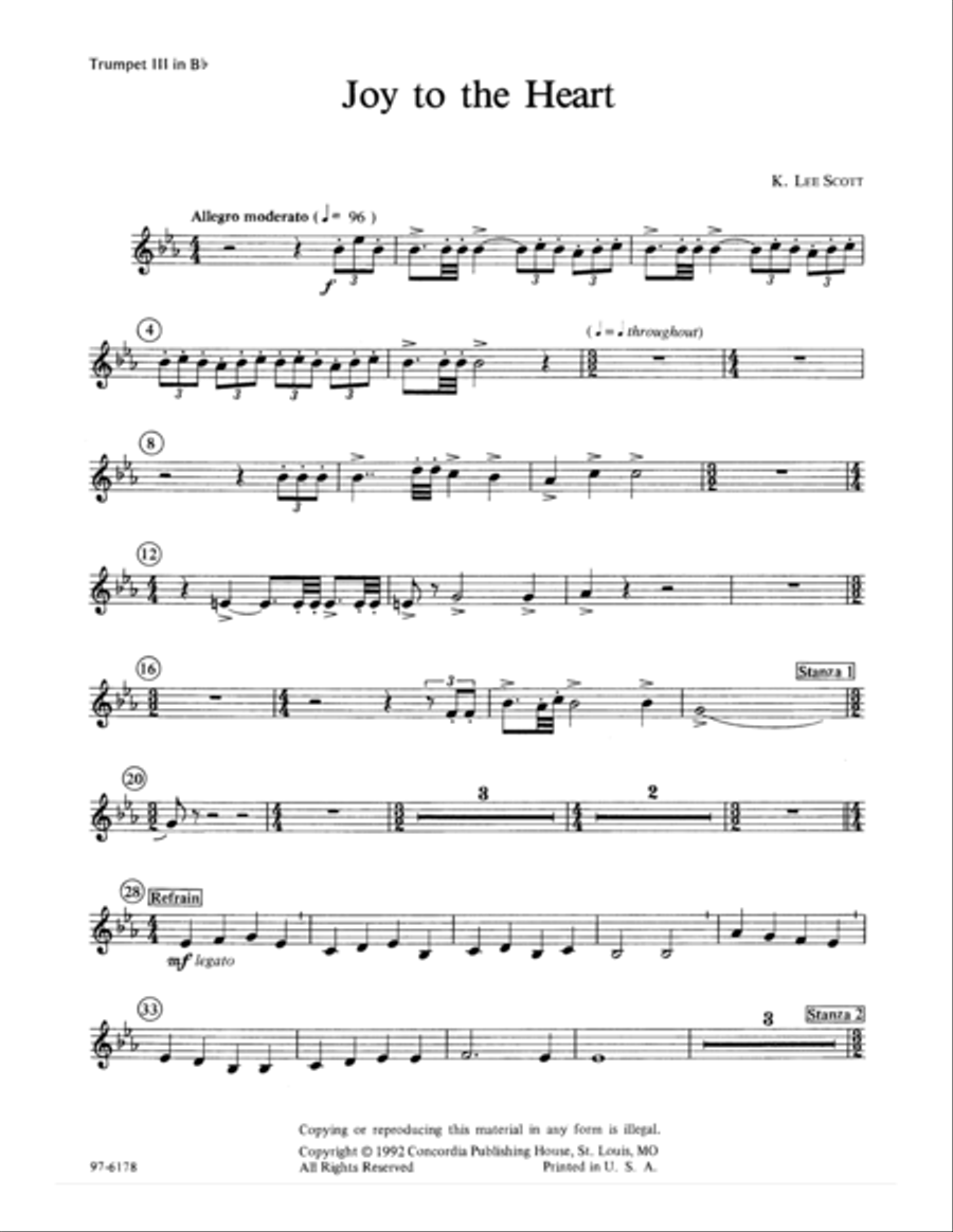Joy to the Heart / Instrumental Parts Choir scores gallery preview page 8