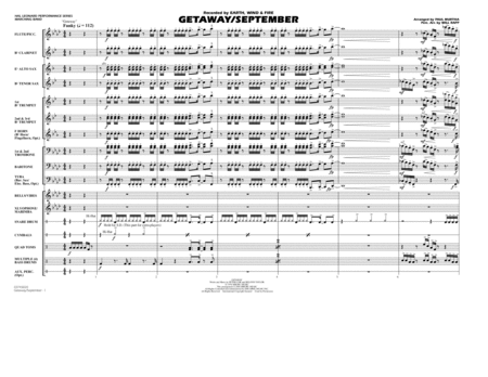 Getaway/September (arr. Paul Murtha) - Full Score