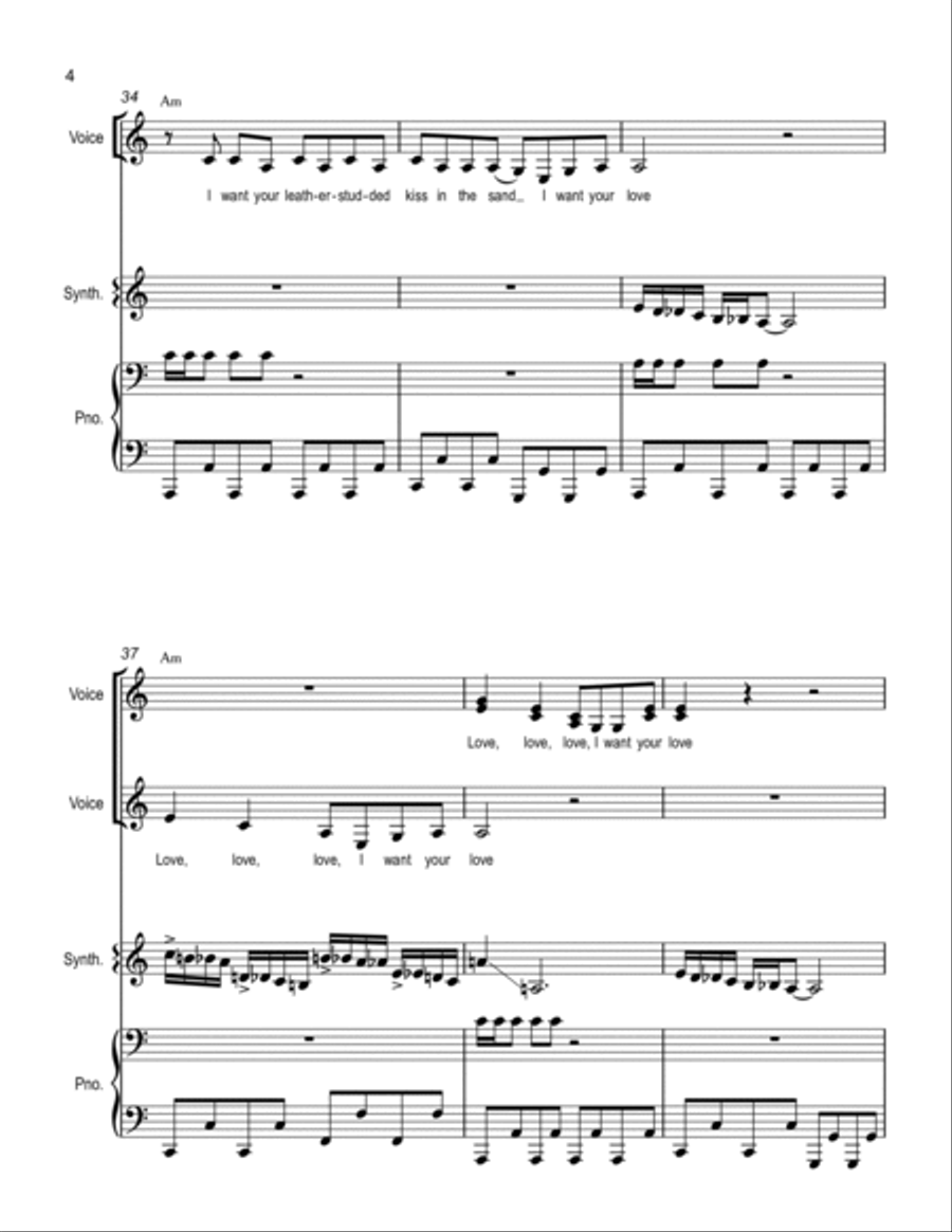 Bad Romance Voice scores gallery preview page 4