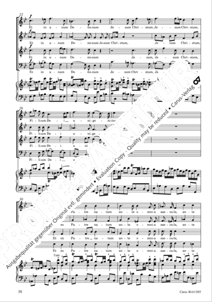 Harmoniemesse in B 4-Part scores gallery preview page 39