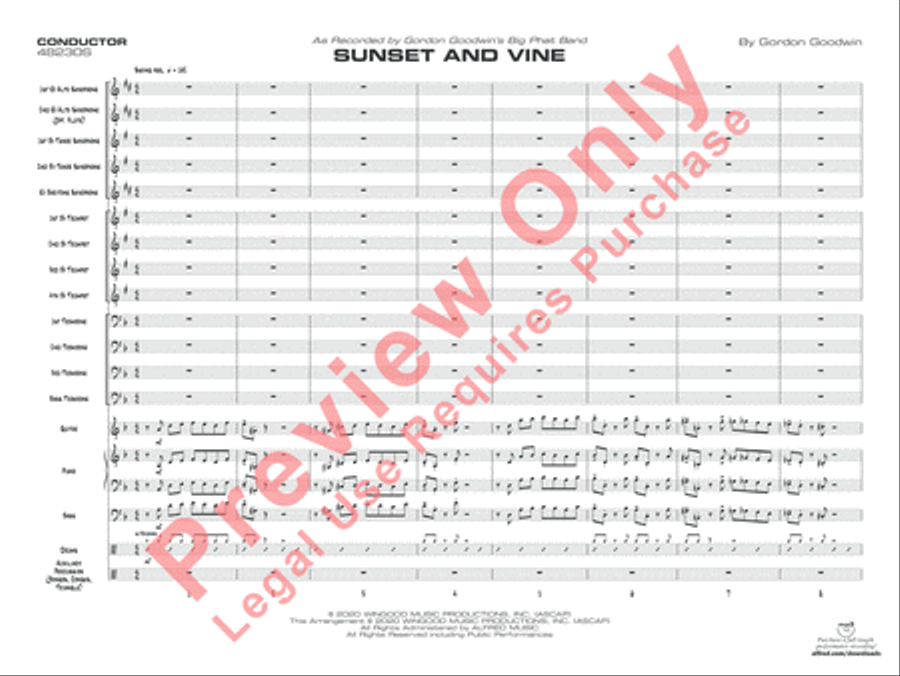 Sunset and Vine Jazz Ensemble scores gallery preview page 4