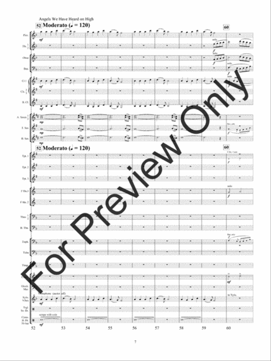 Christmas On The Town Square (Score) Concert Band scores gallery preview page 10