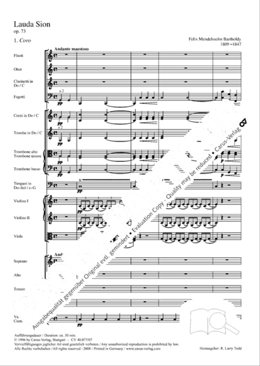 Lauda Sion 4-Part scores gallery preview page 14