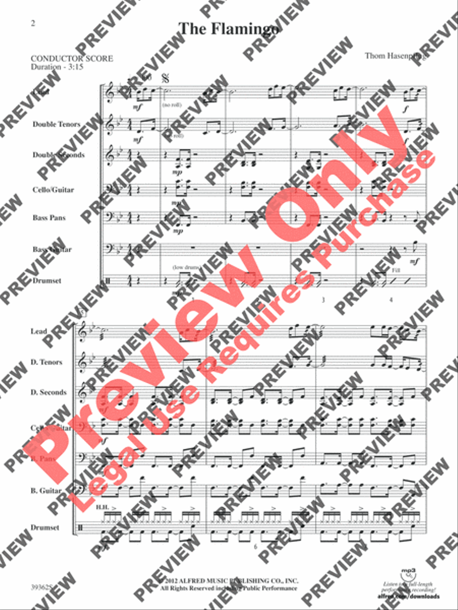The Flamingo Steel Drum Band scores gallery preview page 3