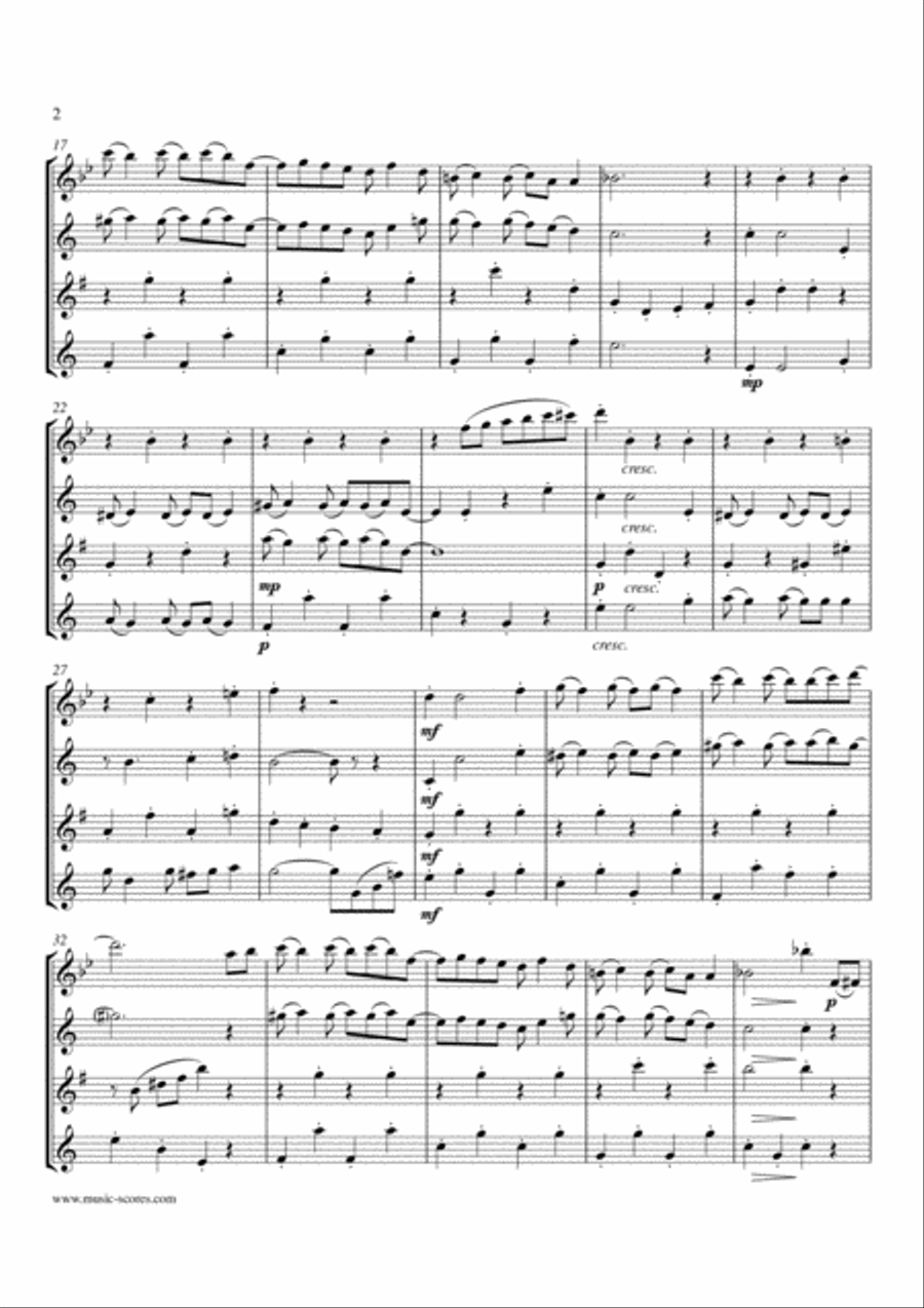 The Easy Winners - Long Version: Flute, Clarinet, Alto Sax and Tenor Sax Clarinet scores gallery preview page 2