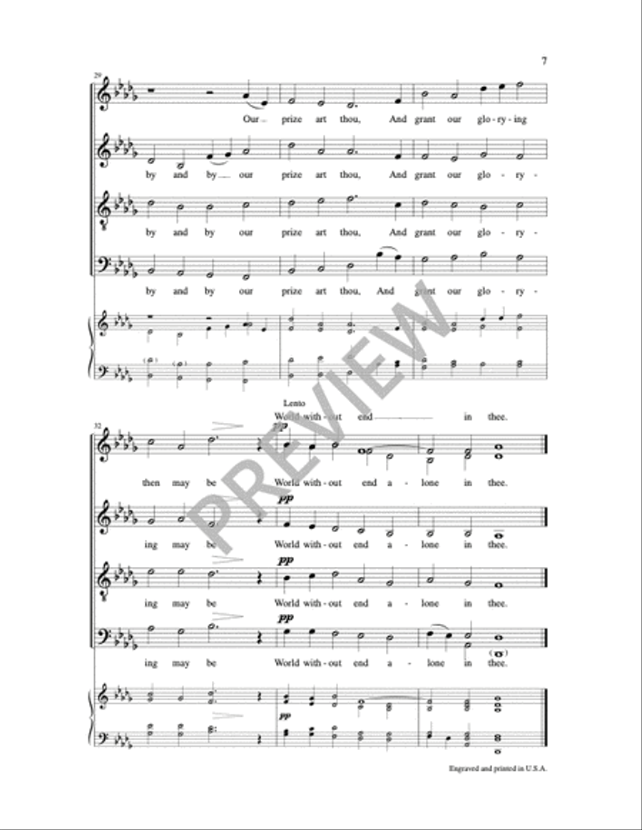 Jesus, Be Our Delight Jesus, Be Our Delight 4-Part scores gallery preview page 4
