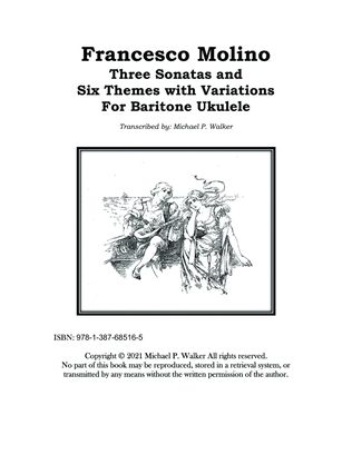Francesco Molino: Three Sonatas and Six Themes with Variations For Baritone Ukulele