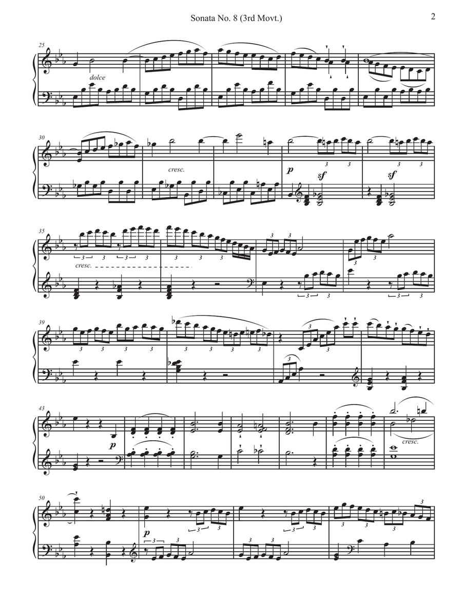 Piano Sonata No. 8 in C minor, Op. 13. 
