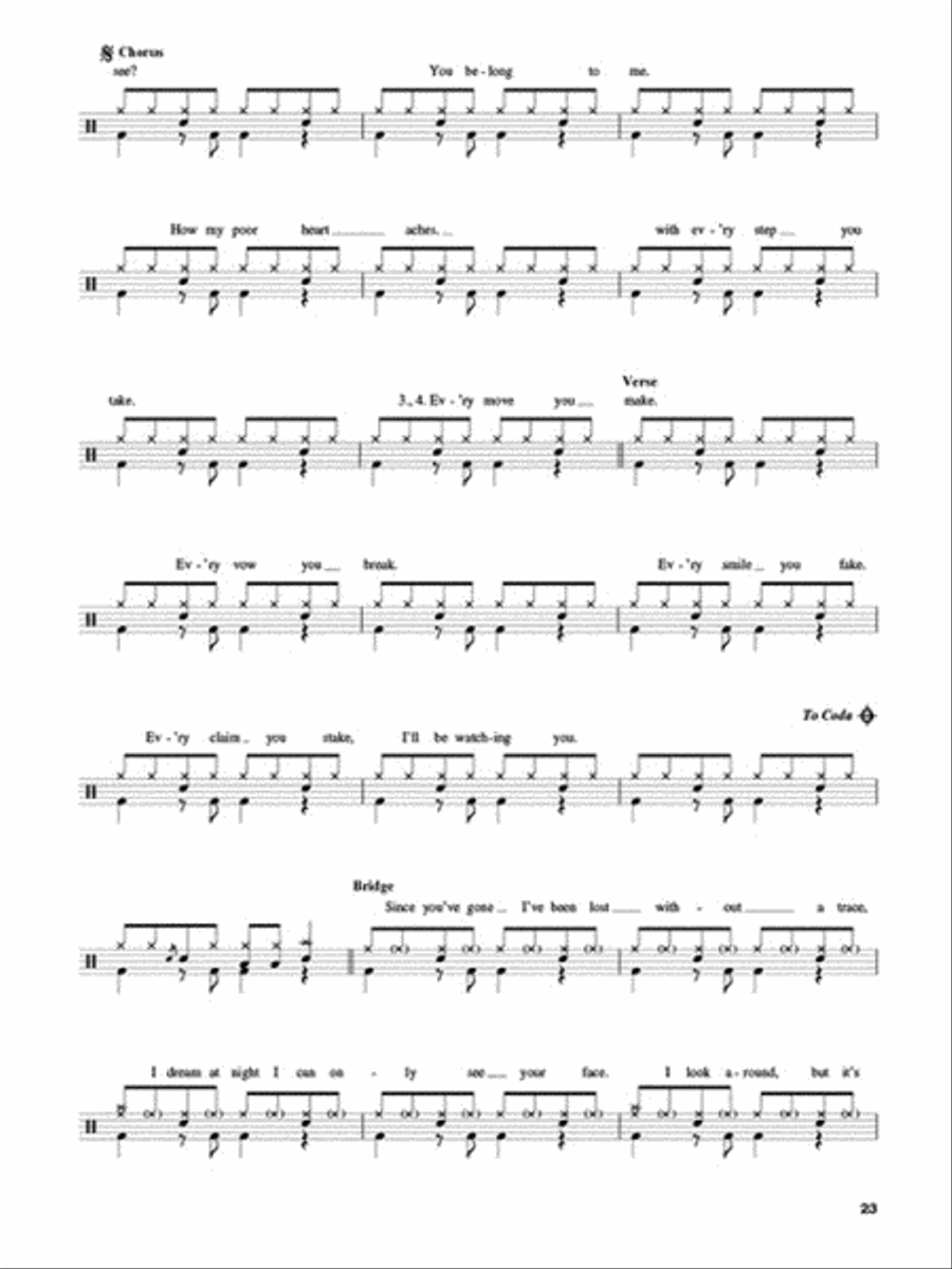 The Police Drums scores gallery preview page 5