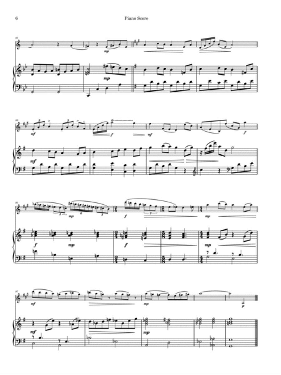 Clarinet Sonata #1 Clarinet Sonata #1 Clarinet Solo scores gallery preview page 6