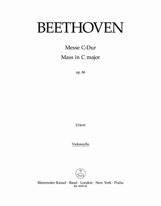 Book cover for Mass C major op. 86