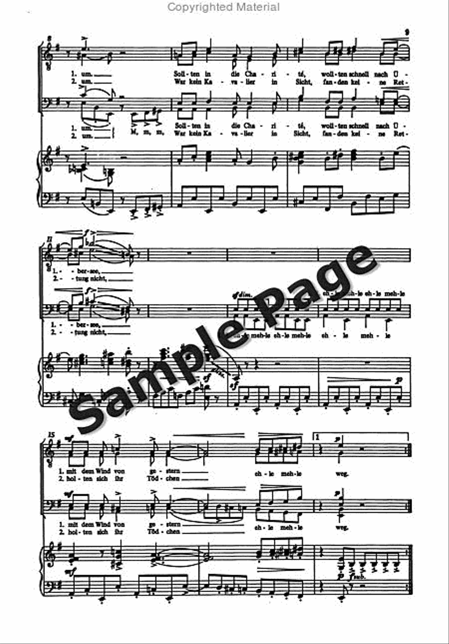 Erkalteter Landsknechte TTBB scores gallery preview page 10