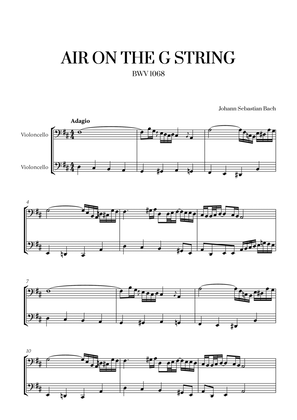 Johann Sebastian Bach - Air on the G String (for Cello Duet)