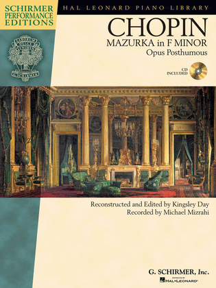 Book cover for Frédéric Chopin – Mazurka in F minor, Op. post.