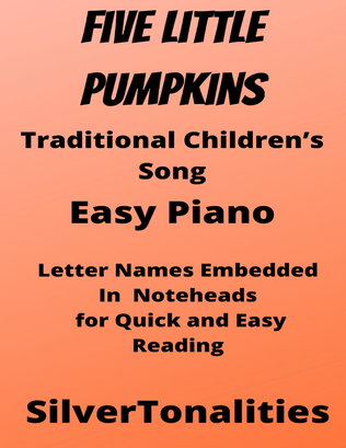 Book cover for Five Little Pumpkins Easy Piano Sheet Music