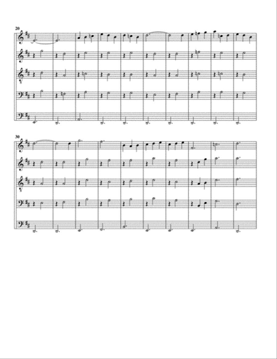 Gymnopédie no 1 (arrangement for 5 recorders) Recorder scores gallery preview page 3