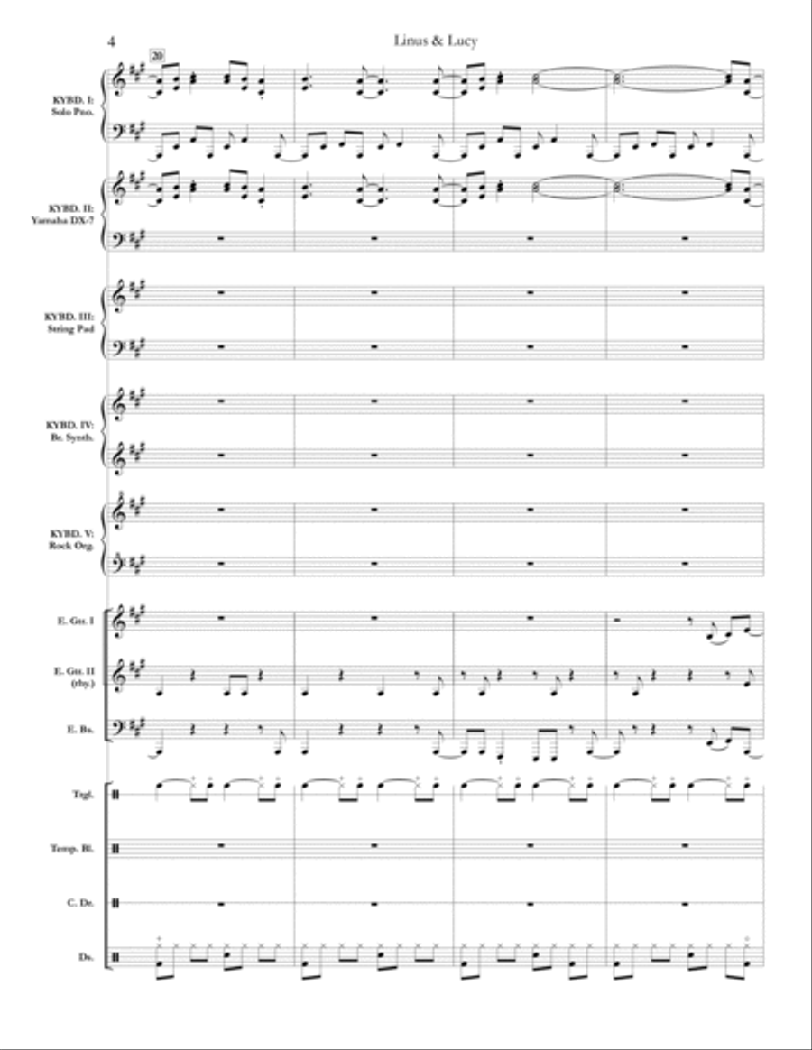 Linus And Lucy Large Ensemble scores gallery preview page 4