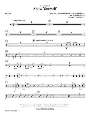 Book cover for Show Yourself (from Disney's Frozen 2) (arr. Mac Huff) - Drums