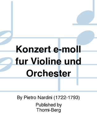 Konzert e-moll fur Violine und Orchester