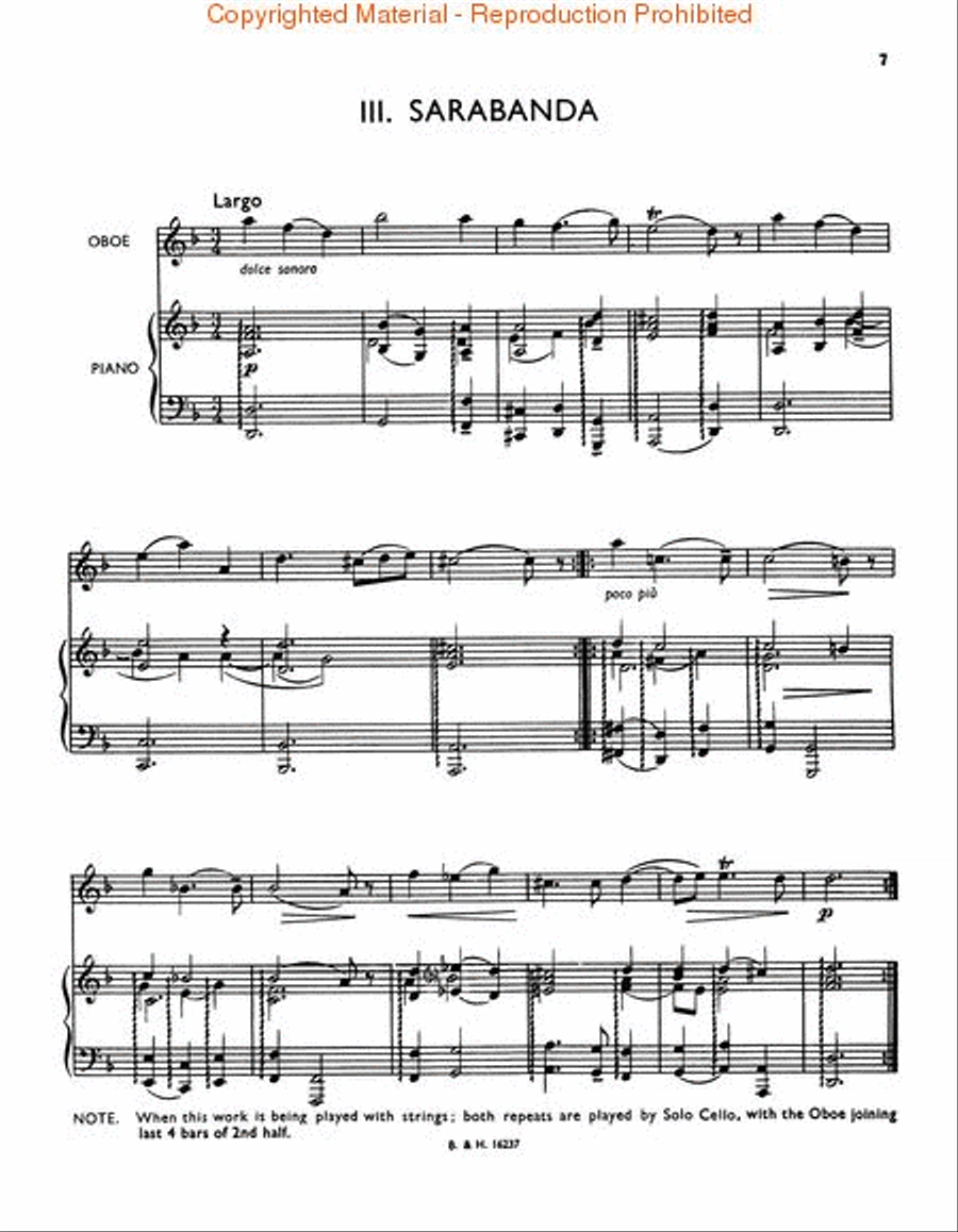 Concerto for Oboe and Strings Piano scores gallery preview page 3