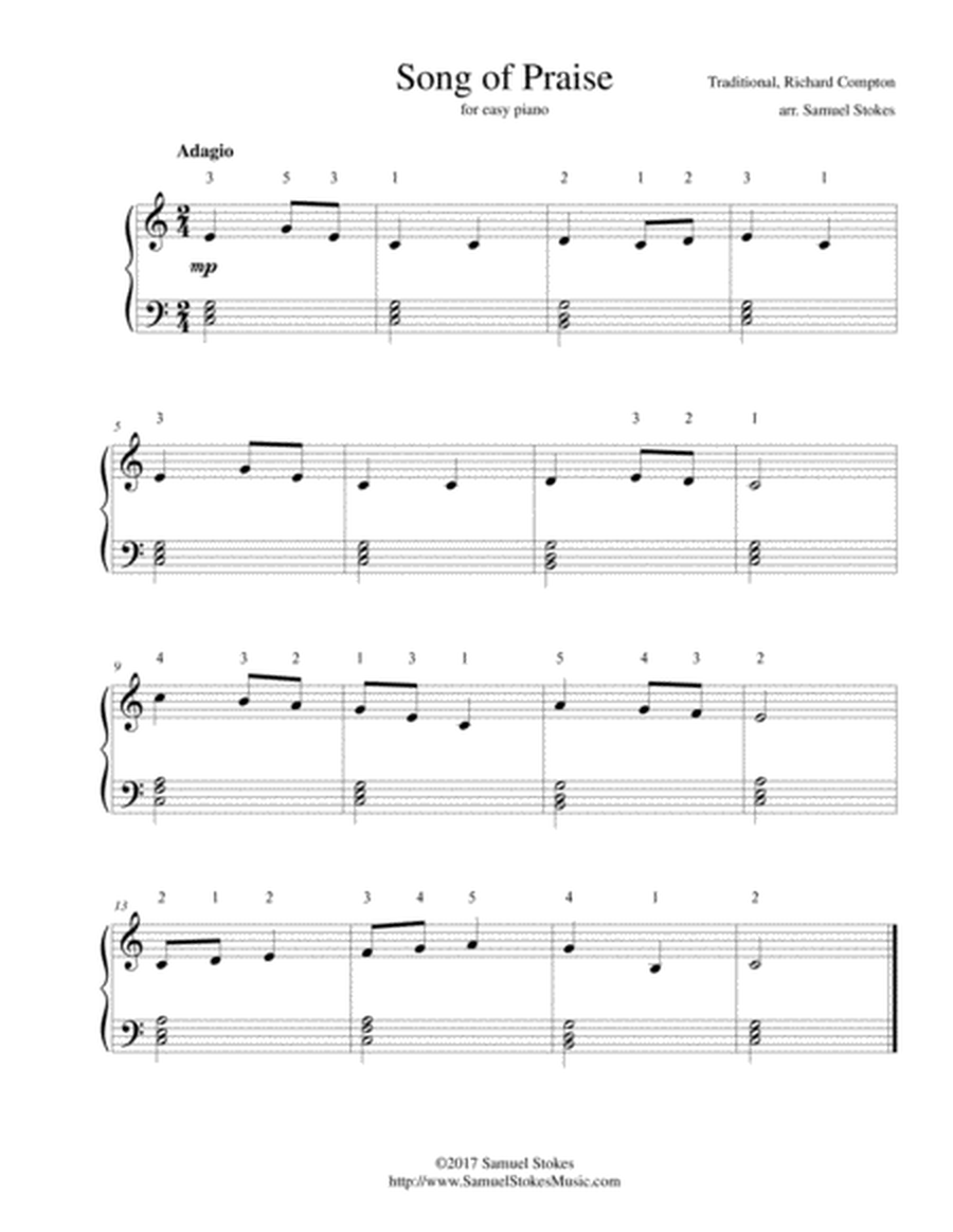 Song of Praise - for easy piano image number null