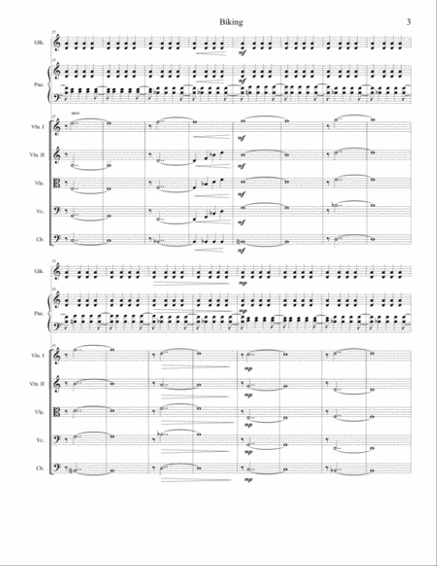 Bike Bike Bike - aka Biking Chamber Orchestra scores gallery preview page 3